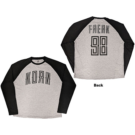 Korn t-shirt long rukáv, Freak '98 BP Black & Grey, men´s