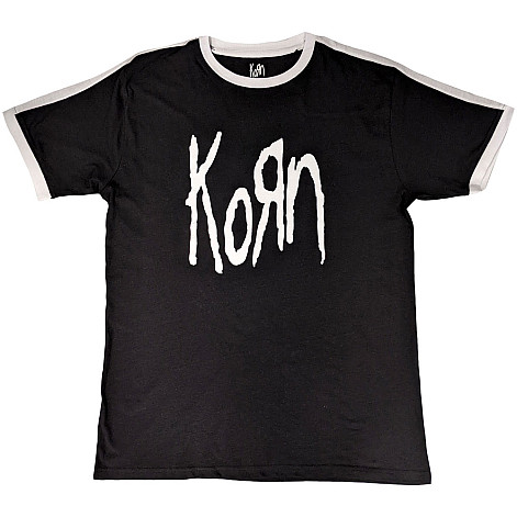 Korn t-shirt, Logo Ringer Black, men´s