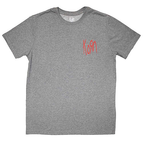 Korn t-shirt, Mini Red Logo Grey, men´s