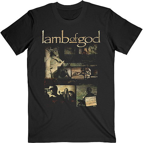 Lamb Of God t-shirt, Album Collage Black, men´s