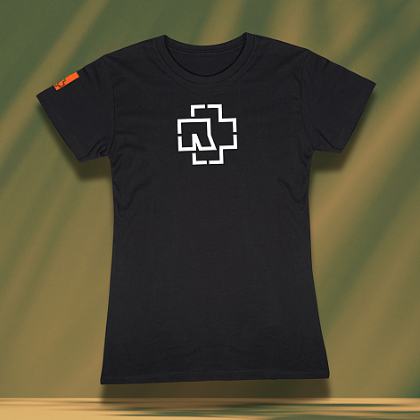 Rammstein t-shirt, Logo Glow BP Black, ladies
