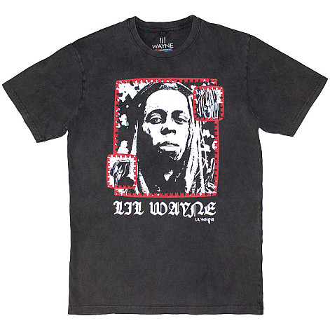 Lil Wayne t-shirt, Mono Photo Stone Wash Charcoal Grey, men´s