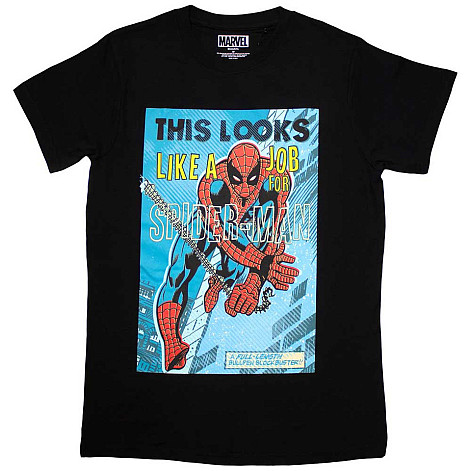 Spiderman t-shirt, Loopcs Like A Job For Spiderman Black, men´s