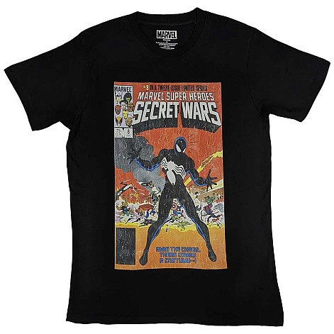 Spiderman t-shirt, Spiderman Secret Wars Vintage Black, men´s