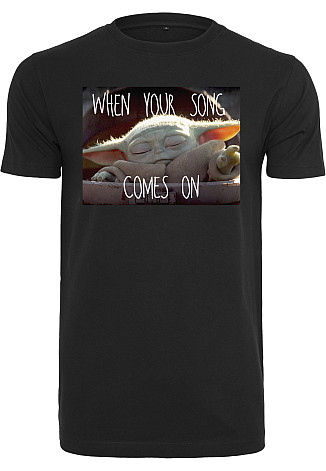 Star Wars t-shirt, Baby Yoda Song Black, men´s