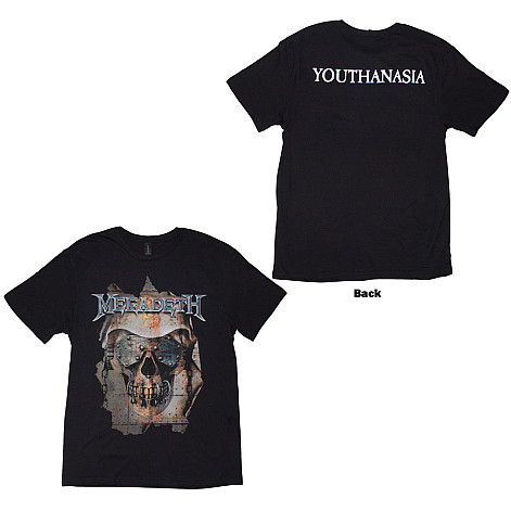 Megadeth t-shirt, Youthanasia Ripped Thru BP Black, men´s