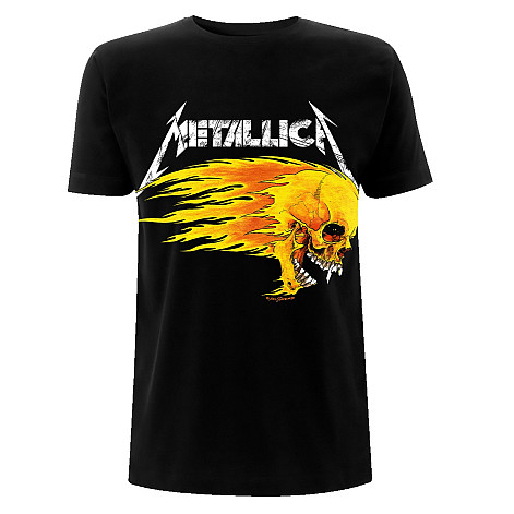 Metallica t-shirt, Flaming Skull Tour 94 Black, men´s