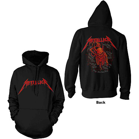 Metallica mikina, Skull Screaming Red BP Black, men´s