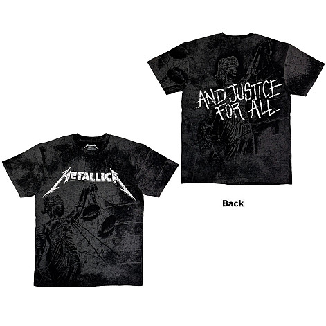 Metallica t-shirt, Justice Wash BP Black, men´s