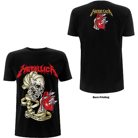 Metallica t-shirt, Heart Explosive BP Black, men´s