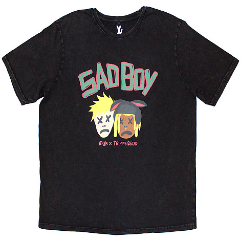 Machine Gun Kelly t-shirt, Sad Boy Stone Wash Black, men´s