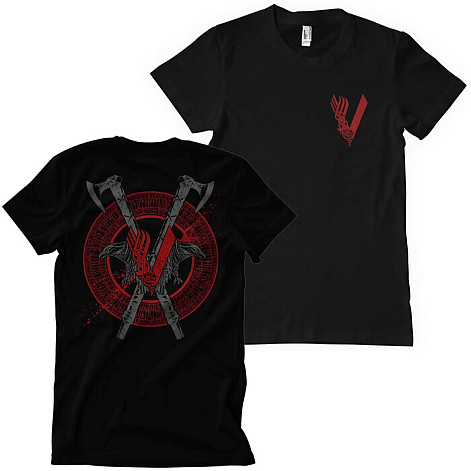 Vikings t-shirt, Raven and Axe BP Black, men´s
