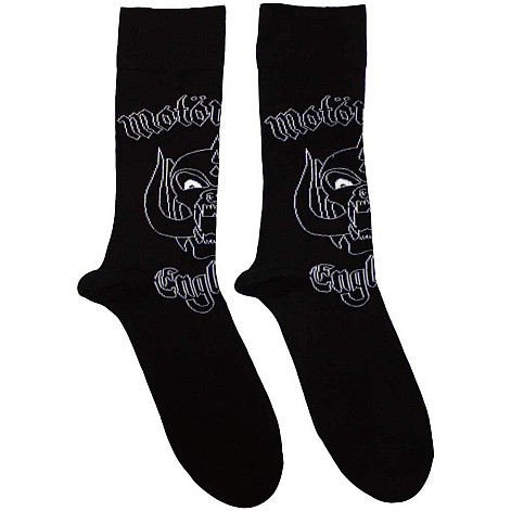 Motorhead ponožky, England Black, unisex - velikost 4 až 7 (36 až 40 EU)
