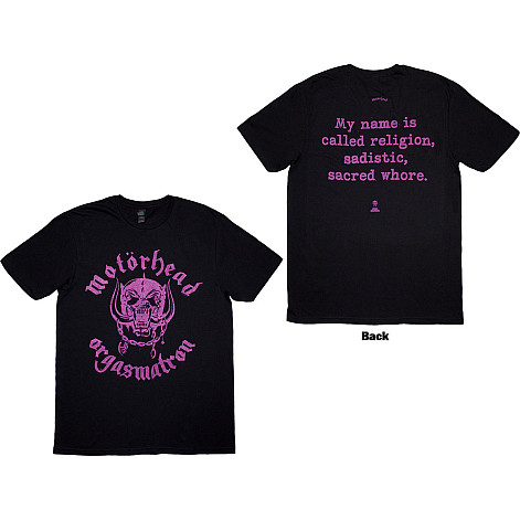 Motorhead t-shirt, Orgasmatron Lyric BP Black, men´s