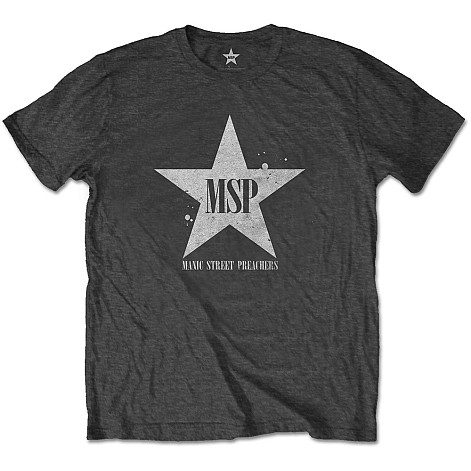 Manic Street Preachers t-shirt, Classic Distressed Star Grey, men´s