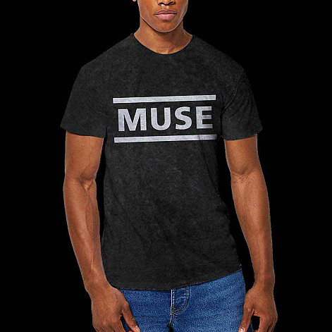 Muse t-shirt, Logo Wash Black, men´s