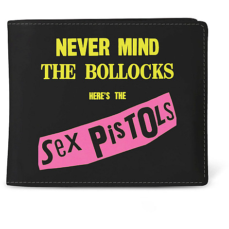 Sex Pistols purse PU 11 x 10 x 1 cm, Never Mind The Bollocpcs Black