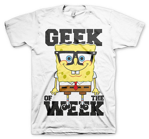 SpongeBob Squarepants t-shirt, Geek Of The Week White, men´s