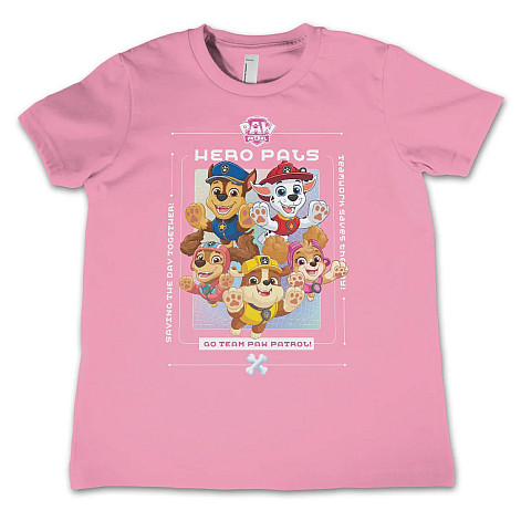 Paw Patrol t-shirt, Hero Pals Kids Pink, kids