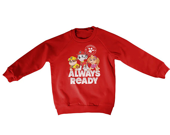 Paw Patrol mikina, Always Ready Kids Sweatshirt Red, kids