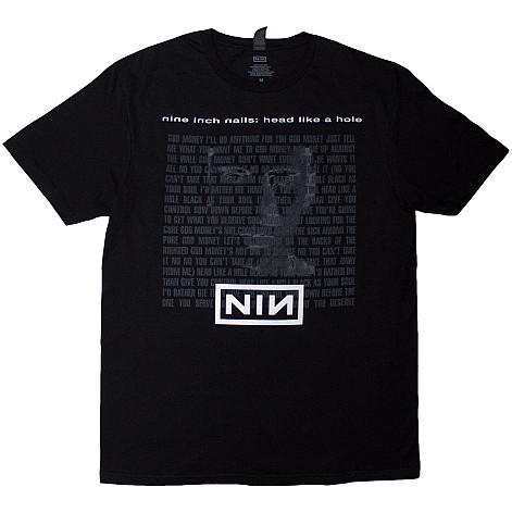 Nine Inch Nails t-shirt, Head Like A Hole V.2 Black, men´s