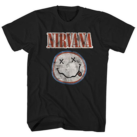 Nirvana t-shirt, Distressed Logo, men´s