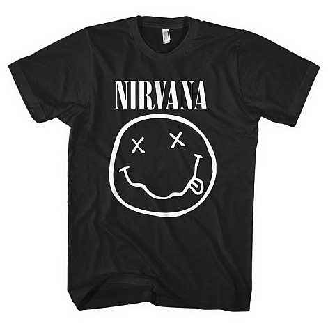 Nirvana t-shirt, White Smiley, men´s