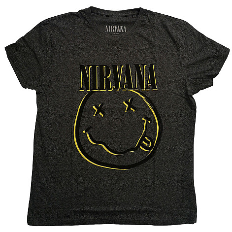 Nirvana t-shirt, Inverse Smiley Black, men´s