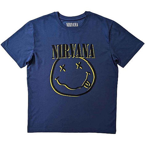 Nirvana t-shirt, Happy Face Sky Blue, men´s