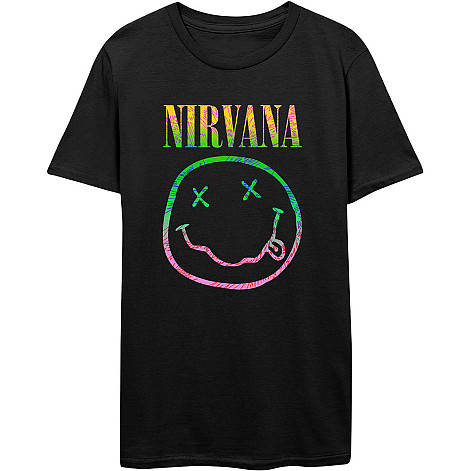 Nirvana t-shirt, Sorbet Ray Smiley Black, men´s