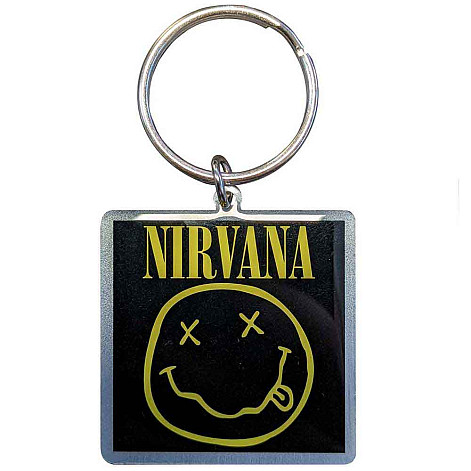 Nirvana keychain 42 x 42 mm, Happy Face