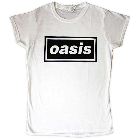 Oasis t-shirt, Decca Logo White, ladies