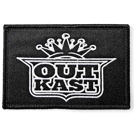 Outkast tkaná nažehlovačka PES 100 x 40 mm, Imperial Crown Logo