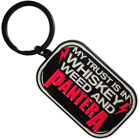 Pantera kovová keychain 55mm, Whiskey Zinc