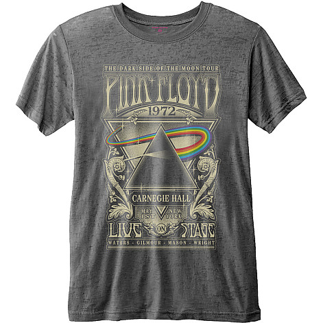 Pink Floyd t-shirt, Carnegie Hall Poster Charcoal Burnout, men´s