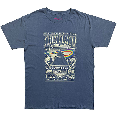 Pink Floyd t-shirt, Carnegie Hall Poster Denim Blue, men´s