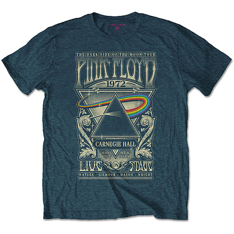 Pink Floyd t-shirt, Carnegie Hall Poster Denim Blue, men´s