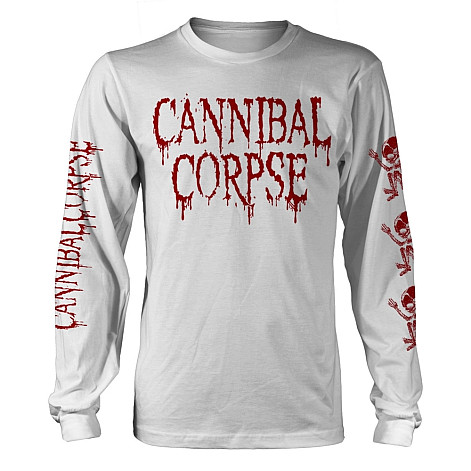 Cannibal Corpse t-shirt long rukáv, Butchered At Birth White, men´s