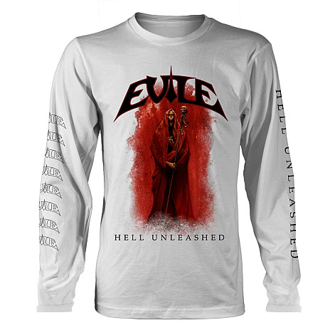 Evile t-shirt long rukáv, Hell Unleashed BP White, men´s