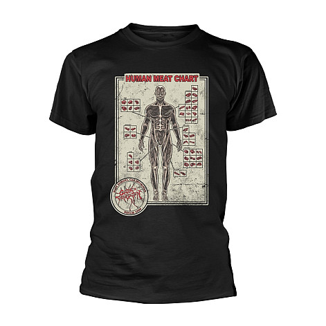Cattle Decapitation t-shirt, Human Meat Chart Black, men´s