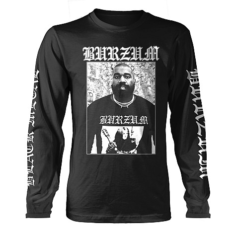 Burzum t-shirt long rukáv, Black Metal Sleeve Print Black, men´s