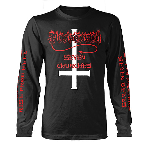 Possessed t-shirt long rukáv, Seven Churches BP Black, men´s
