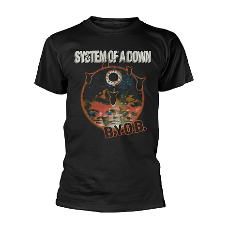 System Of A Down t-shirt, B.Y.O.B. Black, men´s