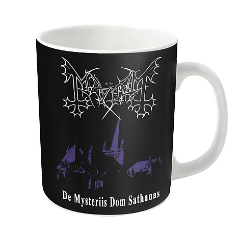 Mayhem ceramics mug 320ml, De Mysteriis Dom Sathanas White