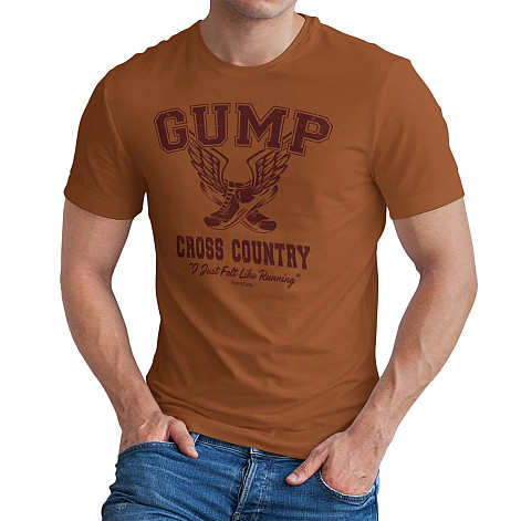 Forrest Gump t-shirt, Cross Country Burnt Orange, men´s