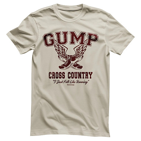 Forrest Gump t-shirt, Cross Country Khaki, men´s