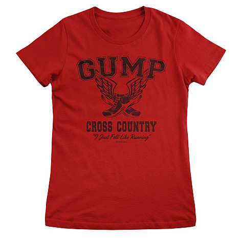 Forrest Gump t-shirt, Cross Country Girly Red, ladies