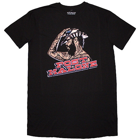 Post Malone t-shirtvé šaty, Cowboy Hat Black, ladies
