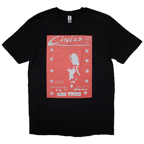 Post Malone t-shirt, Circles Live Black, men´s