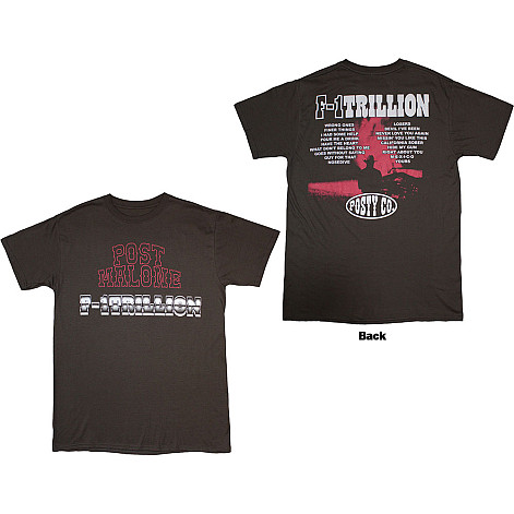 Post Malone t-shirt, F-1 Trillion BP Charcoal Grey, men´s